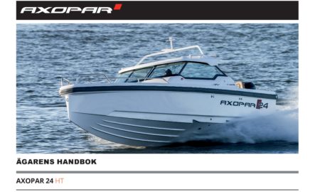 Användarhandbok Axopar 24 HT